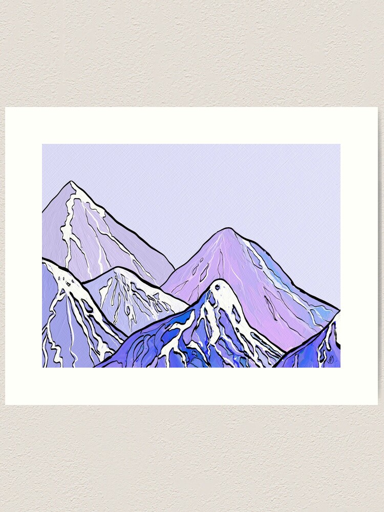 Thumbnail 1 of 3, Art Print, Mountainscape designed and sold by LazzaG59.
