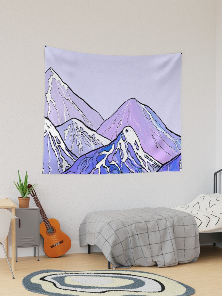 Thumbnail 1 of 3, Tapestry, Mountainscape designed and sold by LazzaG59.