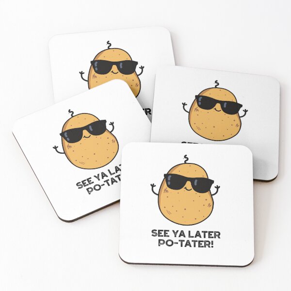 Item preview, See Ya Later Po-tater Funny Potato Puns  designed and sold by punnybone.