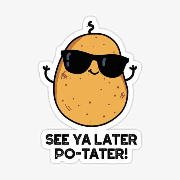 Pota-toes Cute Potato With Toes Pun Classic Round Sticker