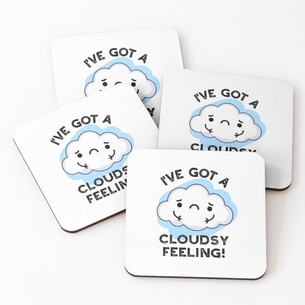 Item preview, I've Got A Cloudsy Feeling Funny Cloud Puns  designed and sold by punnybone.
