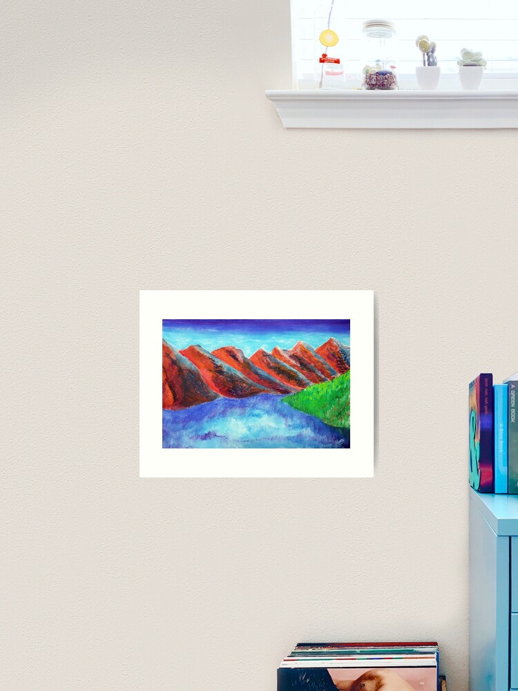 Thumbnail 2 of 3, Art Print, Pastel Lake designed and sold by LazzaG59.