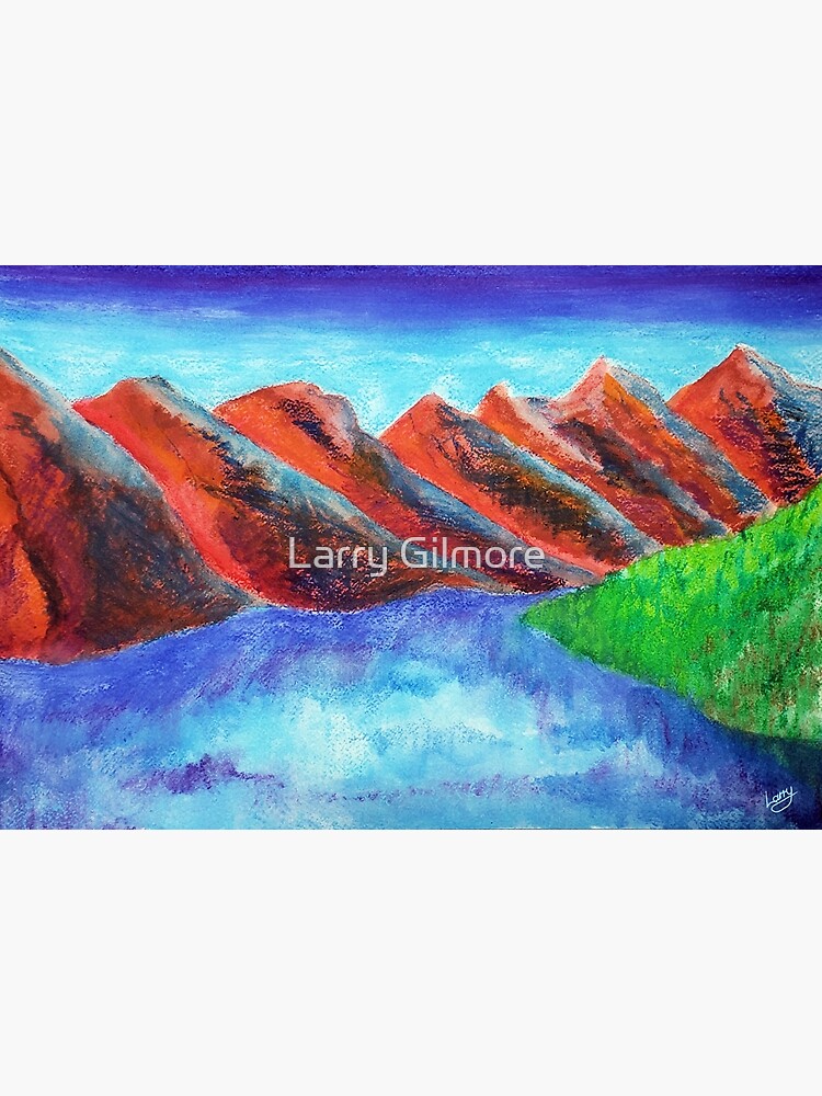 Thumbnail 3 of 3, Art Print, Pastel Lake designed and sold by LazzaG59.
