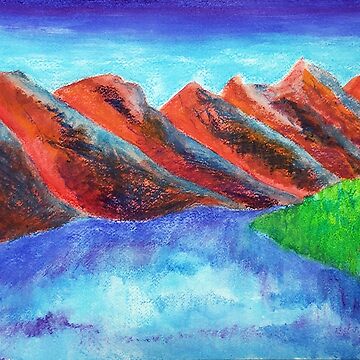 Artwork thumbnail, Pastel Lake by Larry Gilmore
