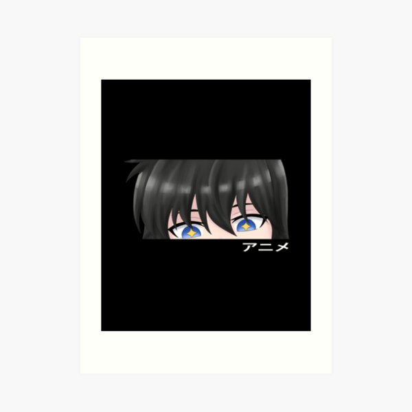 anime-boy-eyes-anime-in-japanese-characters-boy-art-print-for-sale-by