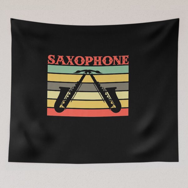 Item preview, JAZZ SAXOPHONE PLAYER RETRO VINTAGE ART SAX designed and sold by sobriowslen.