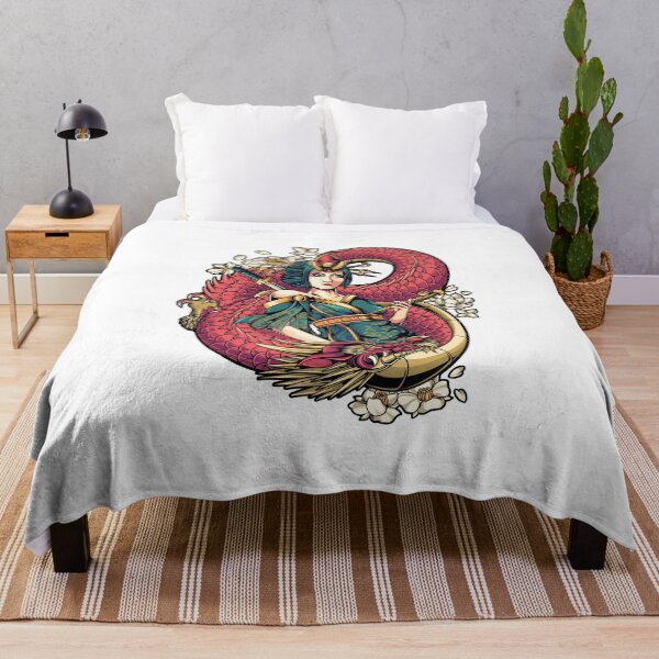 Item preview, Geisha red dragon designed and sold by Bayuktx.