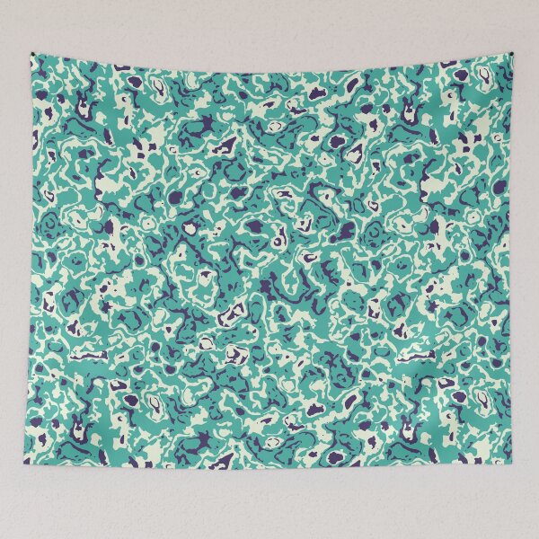 Item preview, Patrones digitales sin costura con recorte de camuflaje verde menta designed and sold by ShopieHome.