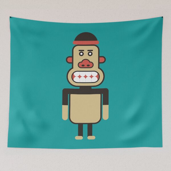 Item preview, Monkey Robot Geometric Art designed and sold by TM Selvam.