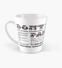 'Hitchhiker's Guide to the Galaxy' Quotes Tall Mug