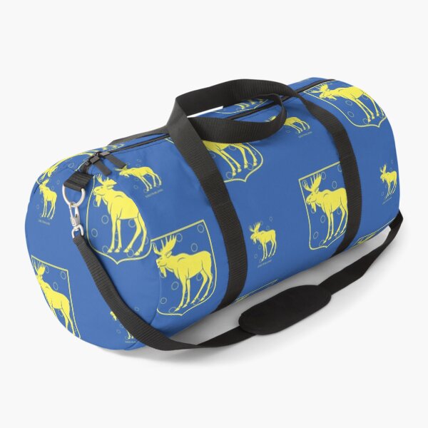 Artikelvorschau, Gästrikland Moose, Blue and Yellow Pattern (Schweden/ Svenska landskap) entworfen und verkauft von Landskapsbutiken .com.