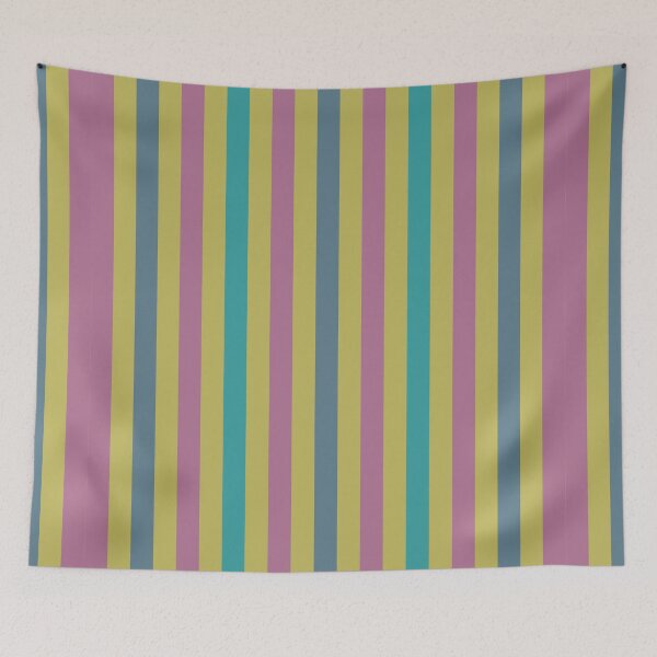 Item preview, Classic Stripes Pattern_Morandi Color 1_c3a Blue Pink Yellow designed and sold by mimihuang creations.