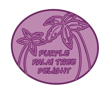 Artwork thumbnail, Stranger Things Purple Palm Tree Delight by maya jaffe