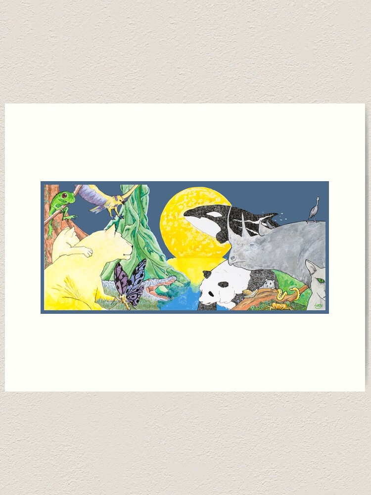Thumbnail 1 of 3, Art Print, Moon Nature designed and sold by LazzaG59.