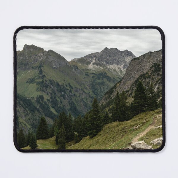 Item preview, Hahnenköpfle view of the surrounding mountains in Oberstdorf Mountain panorama - Allgäu Alps designed and sold by xP42.