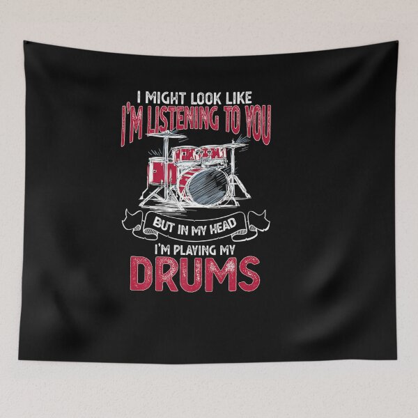 Item preview, IN MY HEAD I M PLAYING DRUMS PERCUSSION INSTRUMENT DRUMMER designed and sold by sobriowslen.