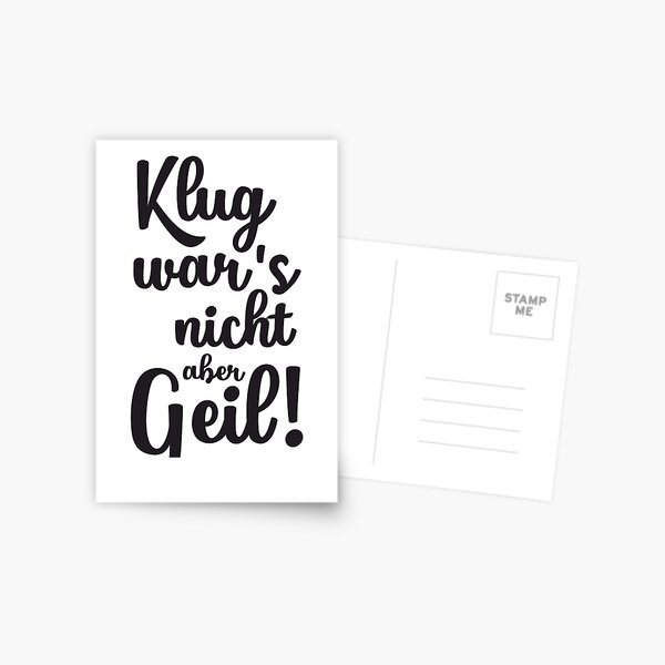 Luckja Damen Tanktop 'Klug War Es Nicht Aber Geil' - Baumwolle Mit Witzigem Aufdruck