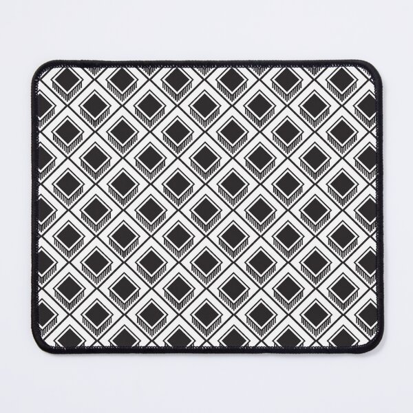 Item preview, Seamless geometric black squares for fabric designs designed and sold by March Rider.