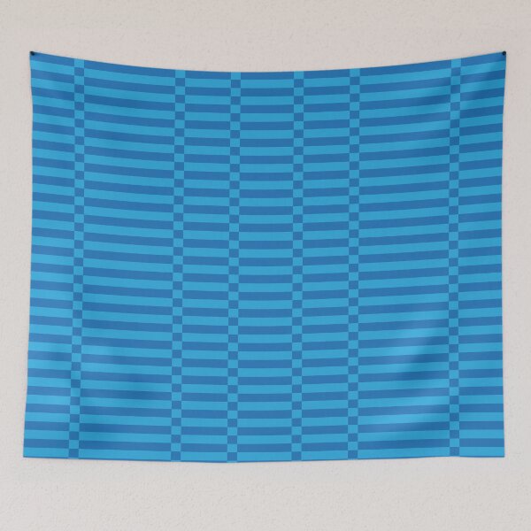 Item preview, geometric asymmetrical bluesky square pattern designed and sold by March Rider.