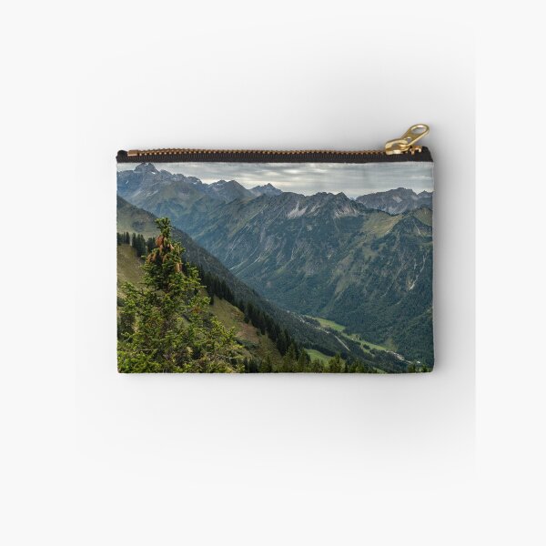 Item preview, Hahnenköpfle view of the surrounding mountains in Oberstdorf Mountain panorama - Allgäu Alps designed and sold by xP42.