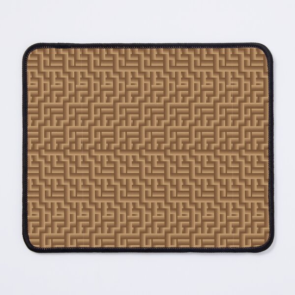 Item preview, asymmetrical square brown bamboo weave pattern designed and sold by March Rider.