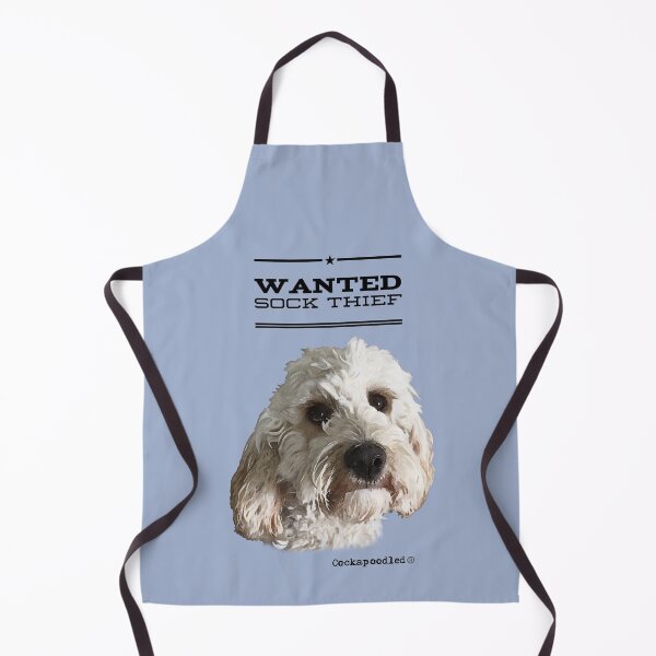 Item preview, Cockapoo / Doodle Dog Sock Thief designed and sold by Happy Dog Doodles.