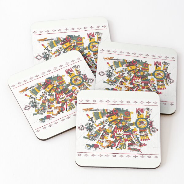 Item preview, Tezcatlipoca Day Signs - Aztec Borgia Art Board designed and sold by Aztectees.