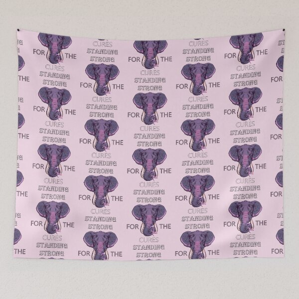 Item preview, Breast Cancer Awareness Elephant Design Support designed and sold by Cute & Sassy Custom Gifting Boutiques.