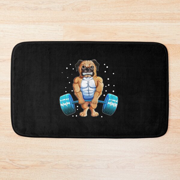 Item preview, PUG WEIGHTLIFTING WORKOUT DOG OWNER EXERCISING designed and sold by sobriowslen.