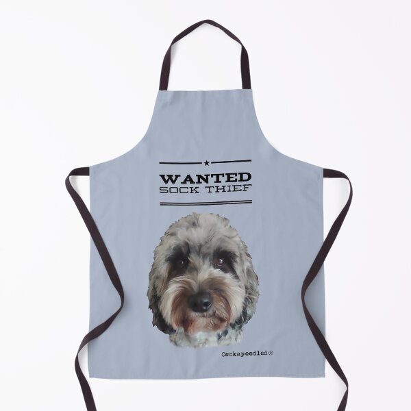 Item preview, Cockapoo / Doodle Dog Sock Thief designed and sold by Happy Dog Doodles.