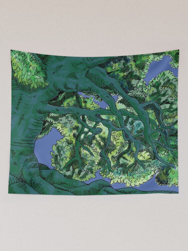 Thumbnail 2 of 3, Tapestry, Tree View designed and sold by LazzaG59.
