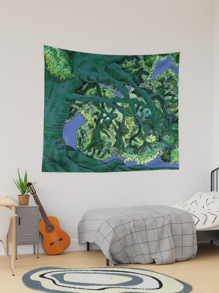 Thumbnail 1 of 3, Tapestry, Tree View designed and sold by LazzaG59.