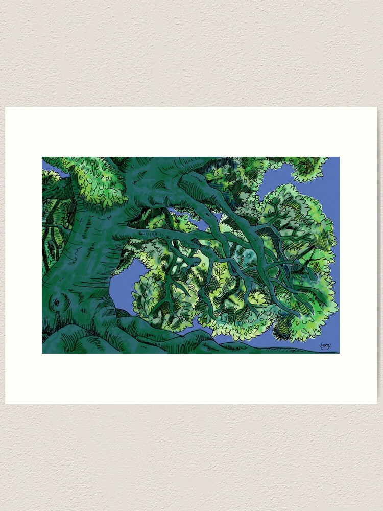 Thumbnail 1 of 3, Art Print, Tree View designed and sold by LazzaG59.