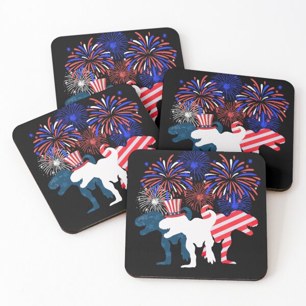 Item preview, Red White Blue T-Rex Dinosaur Firework, 4th Of July designed and sold by HolyWater SHOP.