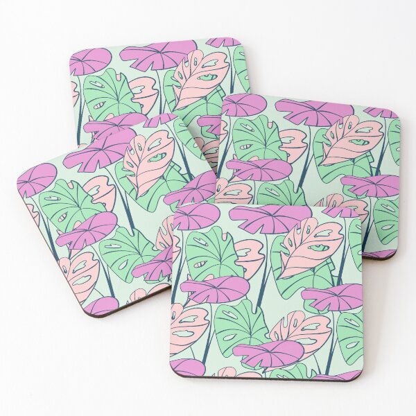 Item preview, Colorful Tropical Philodendron Monstera on Light Shade Green designed and sold by GraphicsClub.