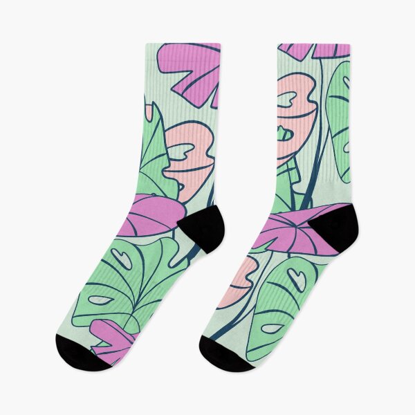 Item preview, Colorful Tropical Philodendron Monstera on Light Shade Green designed and sold by GraphicsClub.