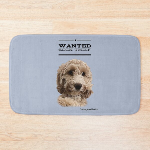 Item preview, Cockapoo / Doodle Dog Sock Thief designed and sold by Happy Dog Doodles.