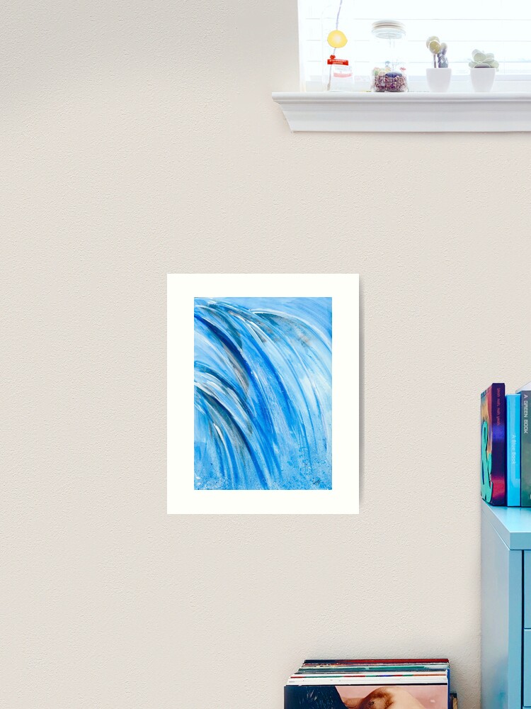 Thumbnail 2 of 3, Art Print, Waterfall Blue designed and sold by LazzaG59.