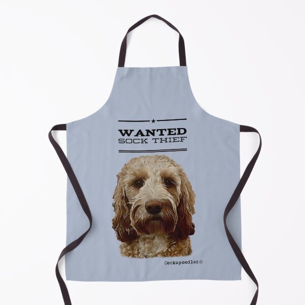 Item preview, Cockapoo / Doodle Dog Sock Thief designed and sold by Happy Dog Doodles.