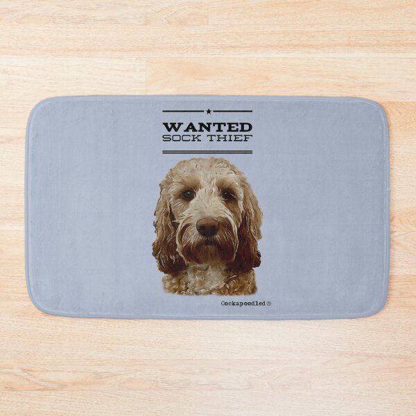 Item preview, Cockapoo / Doodle Dog Sock Thief designed and sold by Happy Dog Doodles.