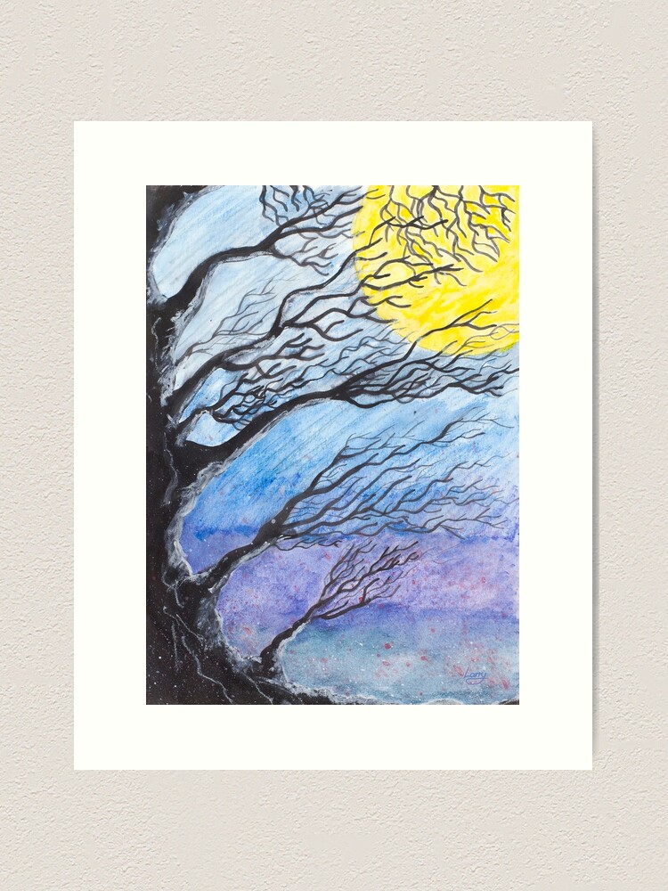 Thumbnail 1 of 3, Art Print, Wild Moon designed and sold by LazzaG59.