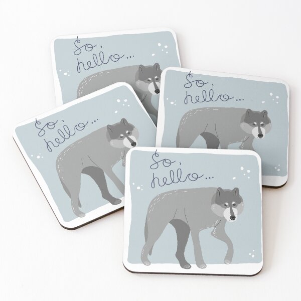Item preview, grey wolf in the snow designed and sold by Kosinskaya.