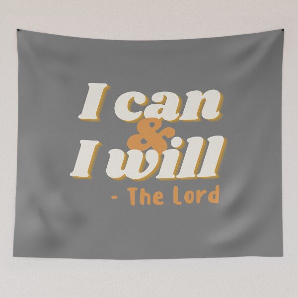 Item preview, I can & I will - The Lord designed and sold by GracefulThreads.