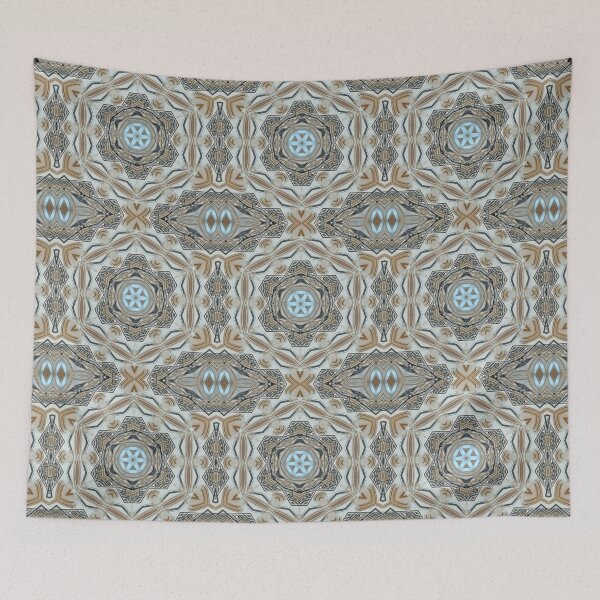 Item preview,  art nouveau and art deco styled pattern and designs with turquoise blue designed and sold by mister-john.
