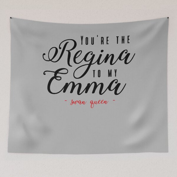 Item preview, Men Women Swan Quee You'Re The Regina To My Emma Black designed and sold by RobertColem44.