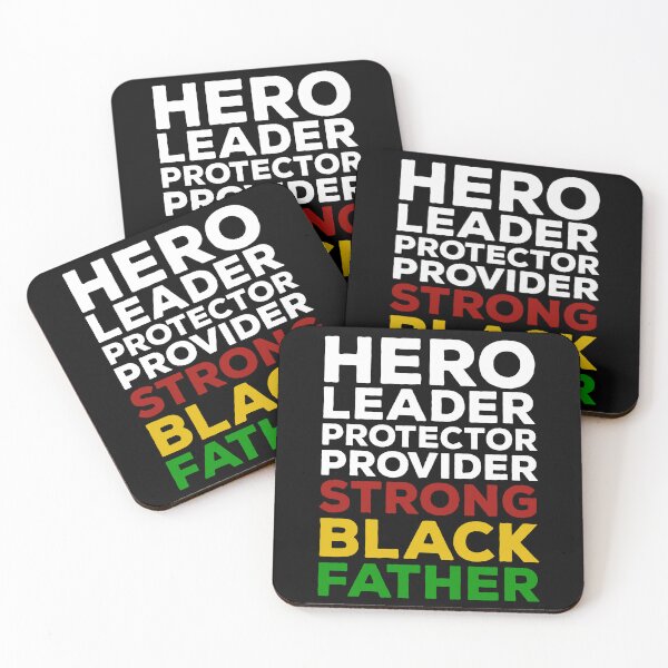 Item preview, Hero Leader Protector Provider Strong Black Father designed and sold by uranus1store.
