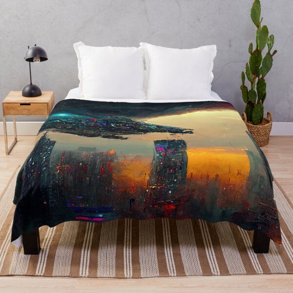 Item preview, Flying to the Infinite City designed and sold by AM FineArtPrints.