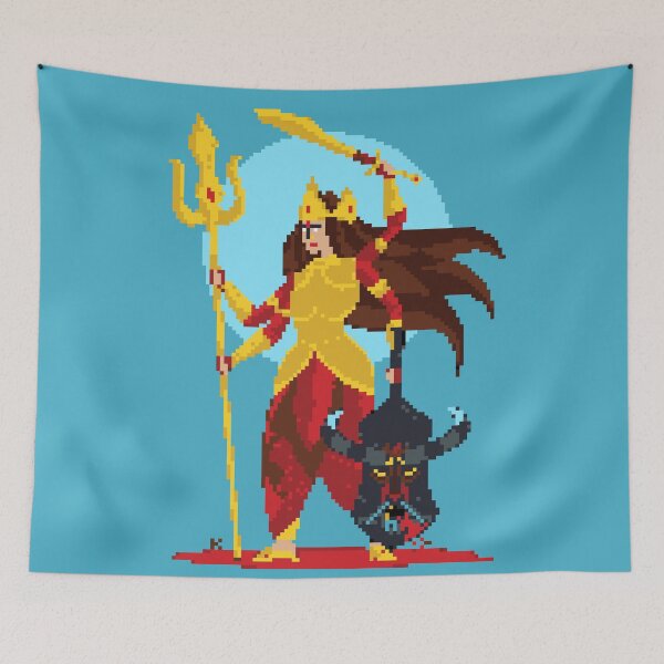 Item preview, Durga Pixel Art designed and sold by artkarthik.