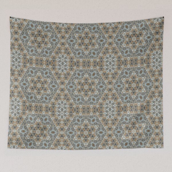 Item preview, art deco and art nouveau styled pattern brown and turquoise designed and sold by mister-john.