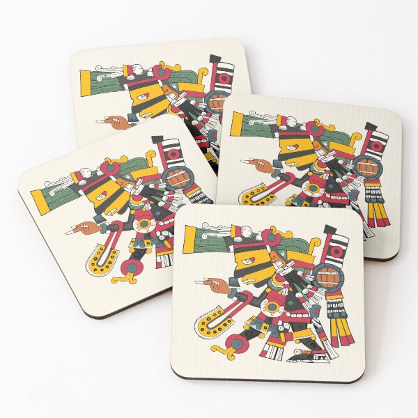Item preview, Tezcatlipoca - Aztec Borgia Floor Pillow designed and sold by Aztectees.